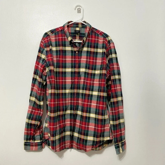 J. Crew - Plaid Flannel Button Down Shirt - Picture 3 of 6